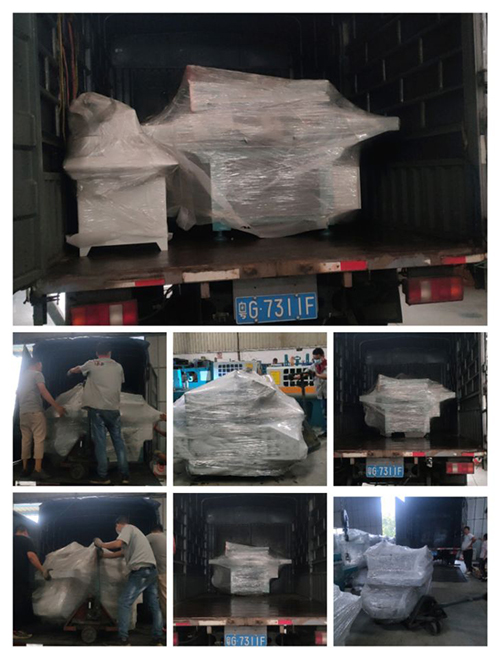 2022年8月3日發(fā)往廣東湛江-ZQ600小型多片鋸3條、自動磨鋸片機1臺