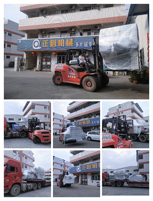 2023年3月17日發(fā)山西高平-ZQ500圓木多片鋸、ZQ200方木多片鋸、自動翻轉(zhuǎn)進料架、斜坡上料架