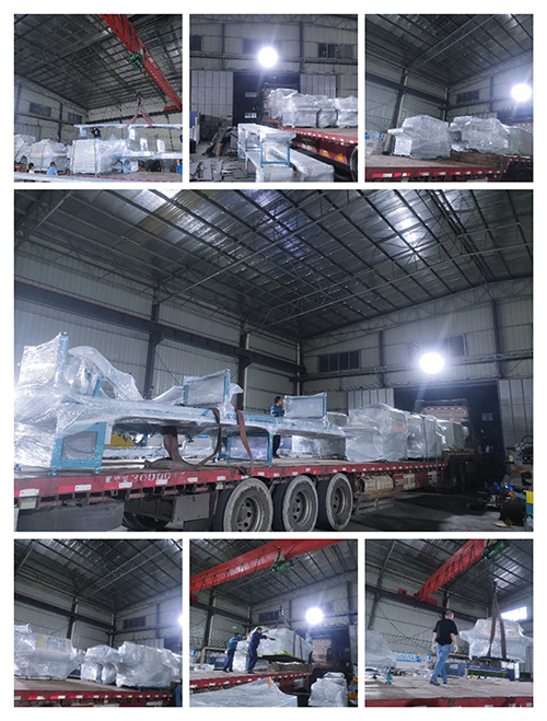 2023年5月17日發四川達州渠縣第一車-ZQ250圓木多片鋸、ZQ100方木多片鋸2臺、ZQ400清邊多片鋸2臺、自動出料架、自動進料架、圓木堆料架、