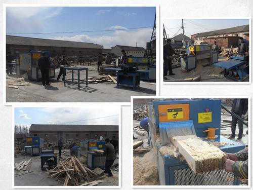 河北唐山-300原木多片鋸-方木150高多片鋸加工現場