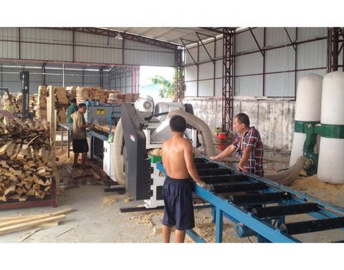 多片鋸連接上下刨機-加工建筑方生產(chǎn)線-大型方木多片鋸高100寬400
